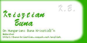 krisztian buna business card